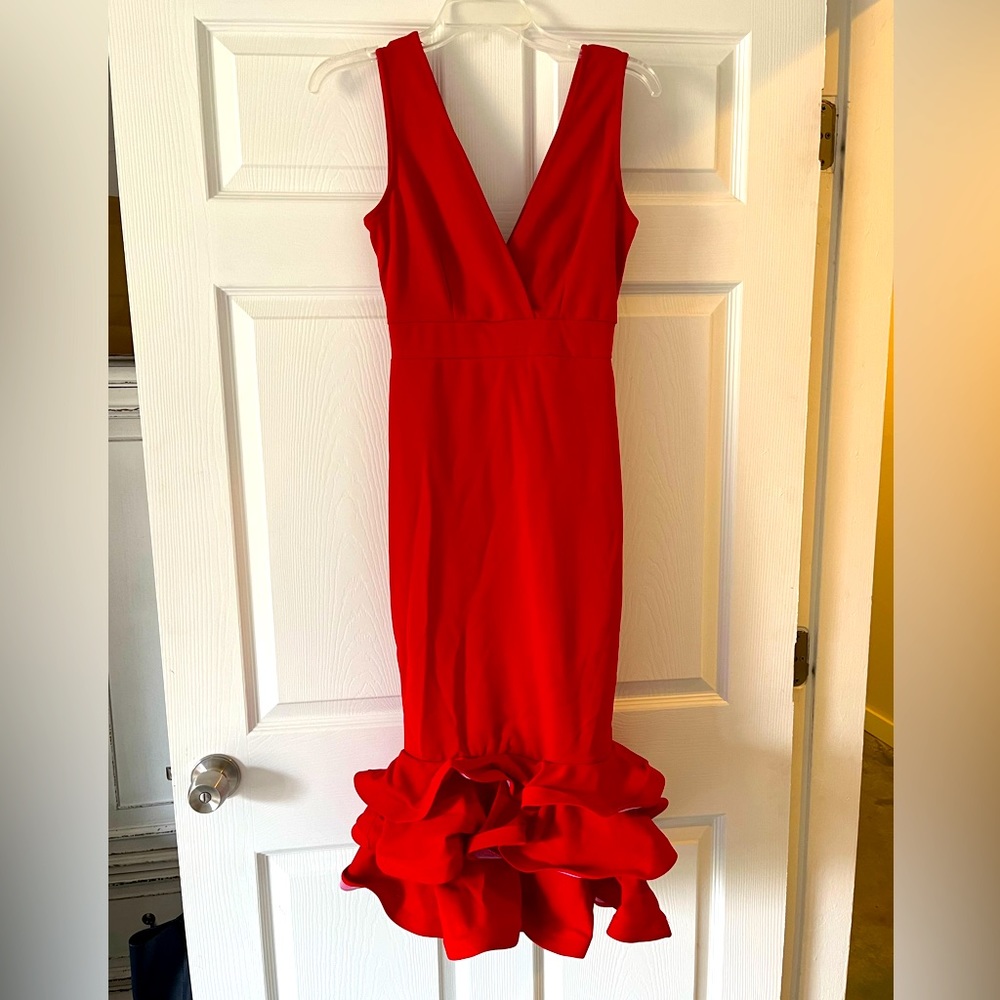 Dress, sleeveless, Red size small